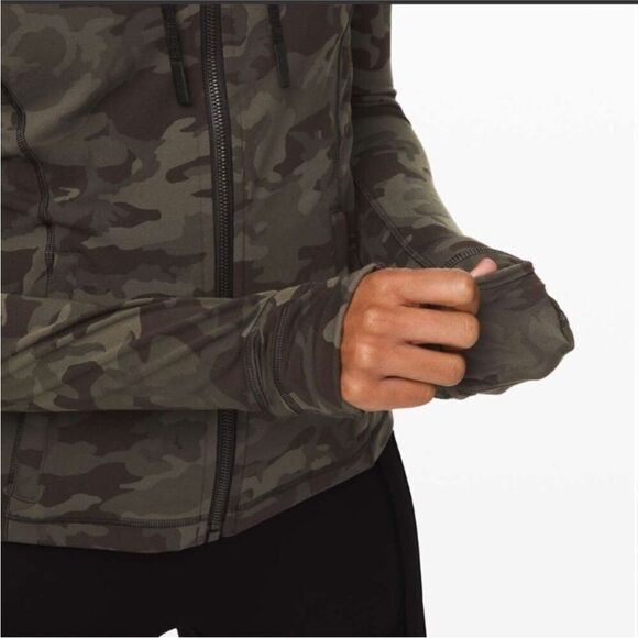Lululemon Hooded Define Jacket size 4 in Camo greenish grey Camo EUC - Picture 9 of 13